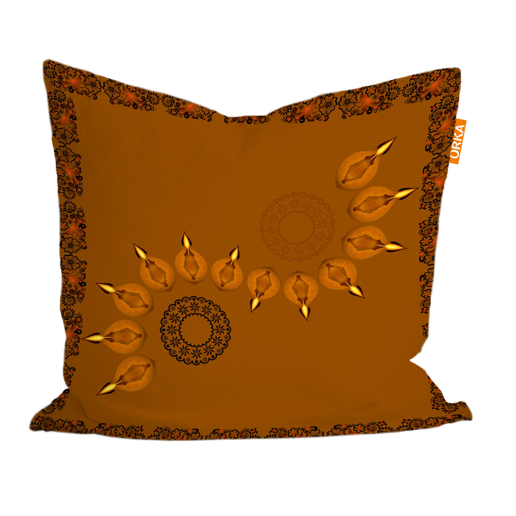 ORKA Digital Printed Diwali Cushion 20  