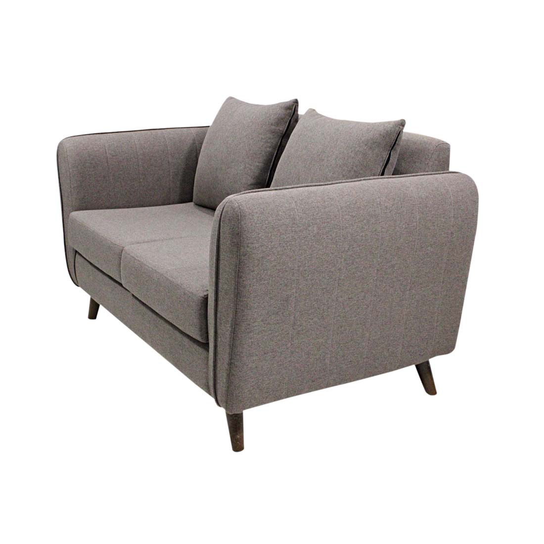 PRIMROSE Jessica Polyester 2 Seater Sofa-Grey  