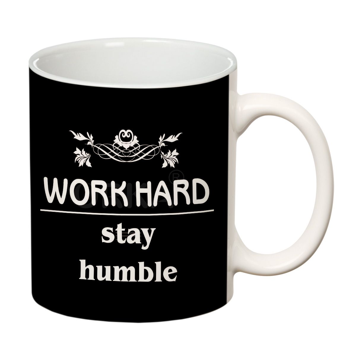 ORKA Coffee Mug Quotes Printed(Work Hard Stay Humble ) Theme 11 Oz   