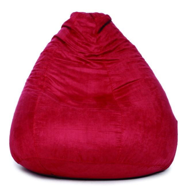 Orka Classic Suede Red Bean Bag XL Cover Only  