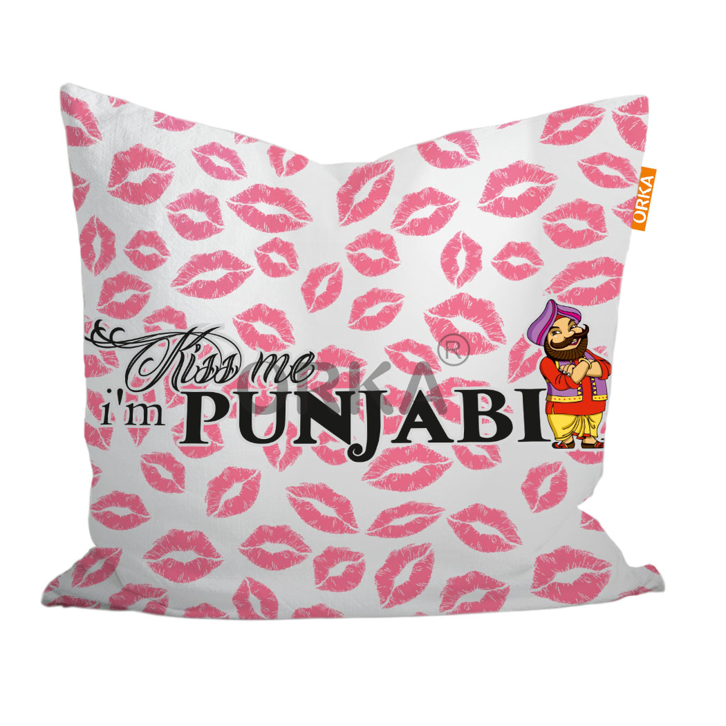 ORKA Punjabi Theme Digital Printed Cushion 38  