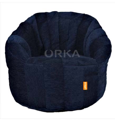 ORKA Big Boss Bean Chair Sofa Blue Shinal  