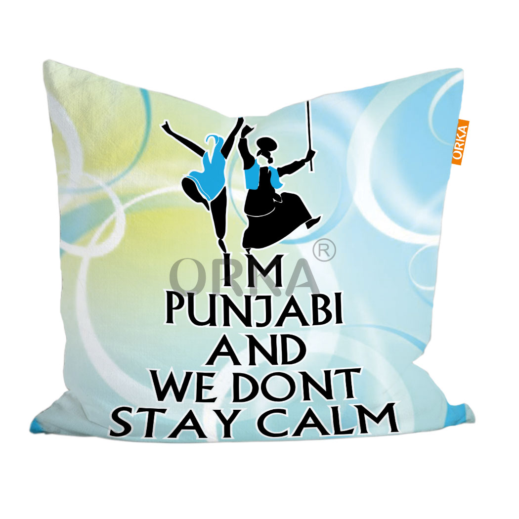 ORKA Punjabi Theme Digital Printed Cushion 24  