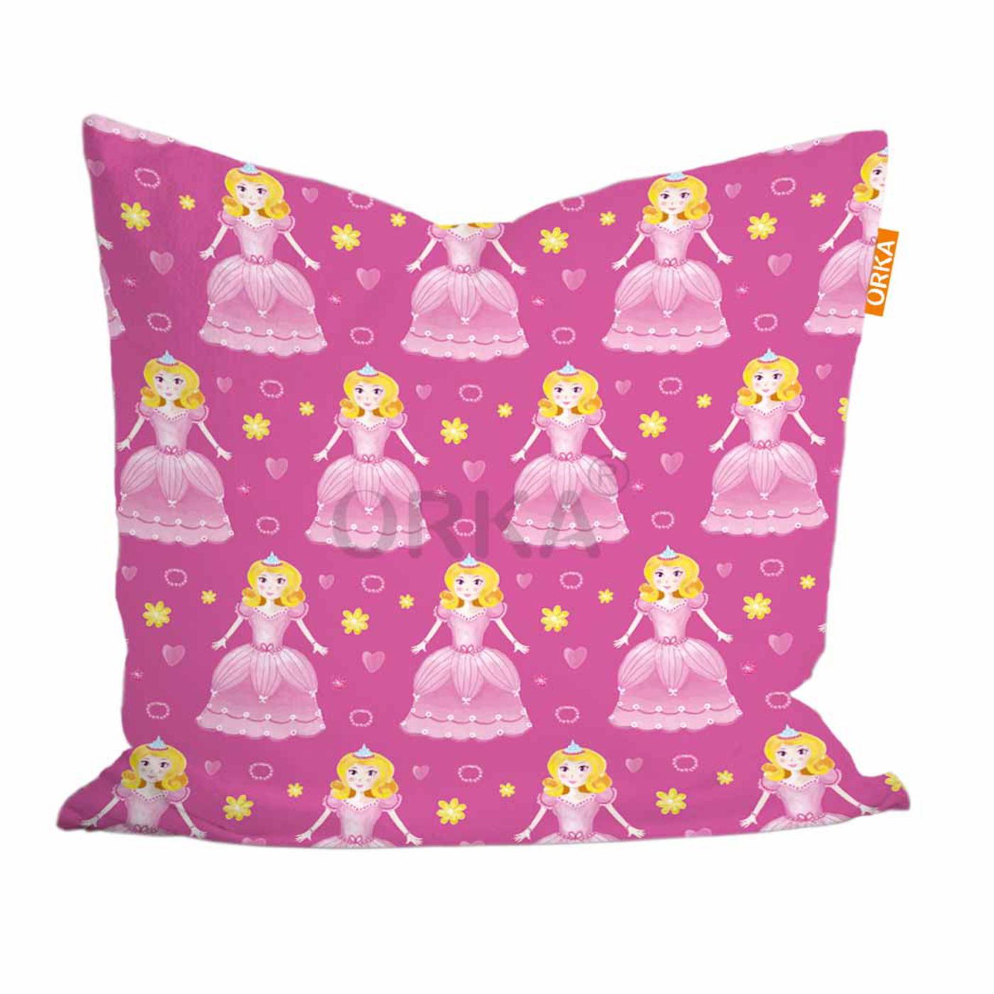 ORKA Princess Theme Digital Printed Cushion 2 14"x14" Cover Only