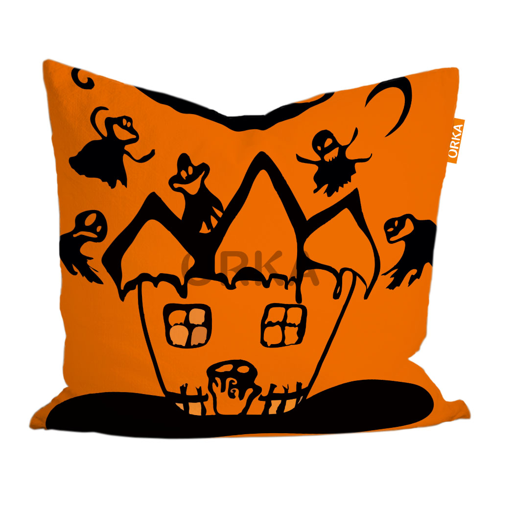 ORKA Digital Printed Halloween Cushion 16 16" X 16" Cover Only