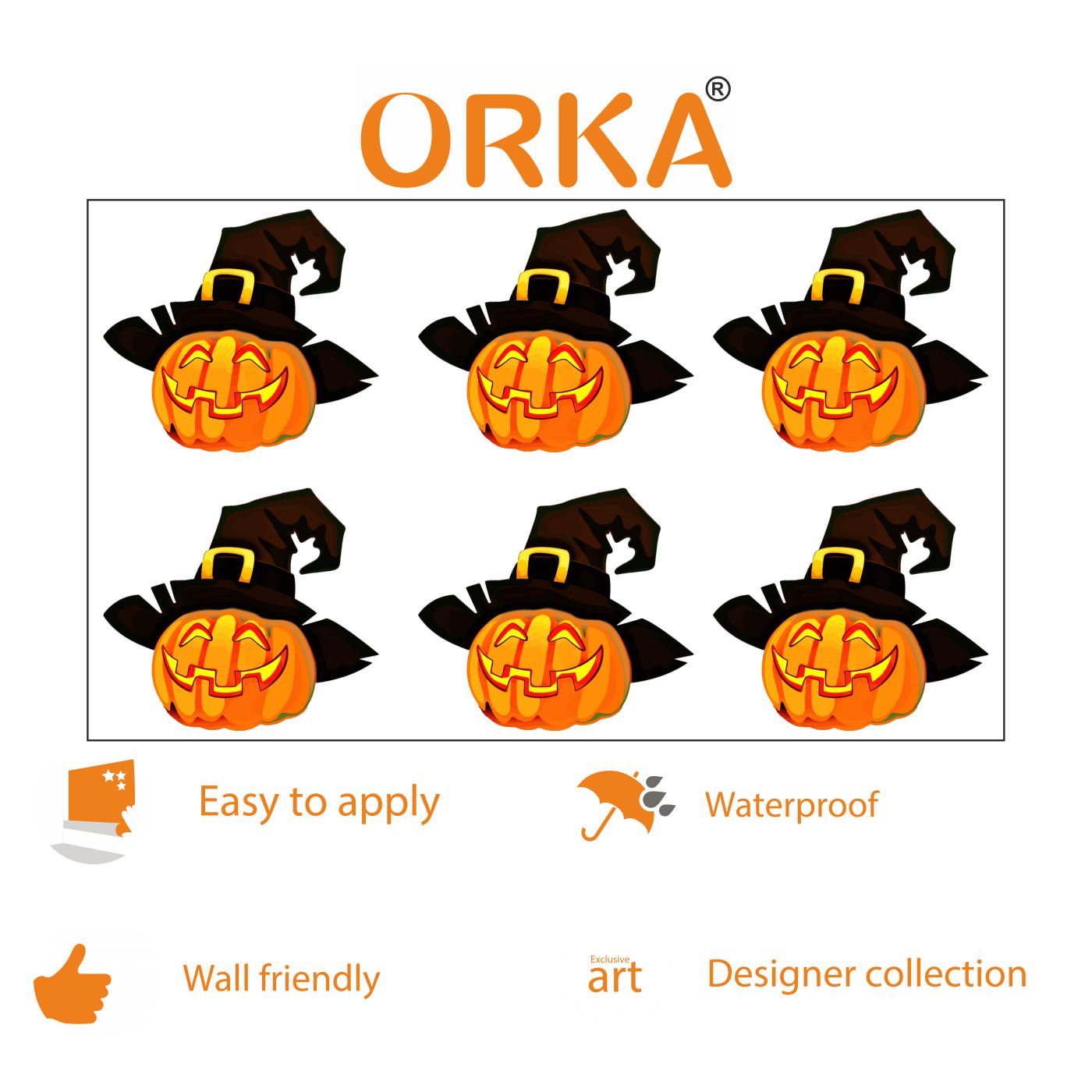 ORKA Halloween Wall Decal Sticker 37  