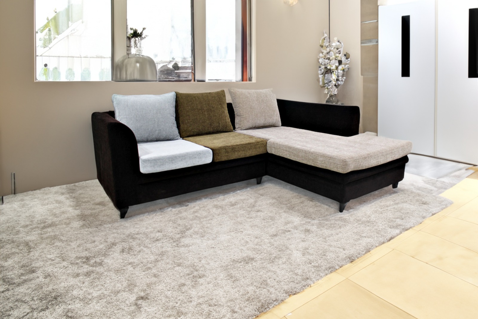 PRIMROSE Rocky 5 Seater Lounger Premium Molfino Sofa