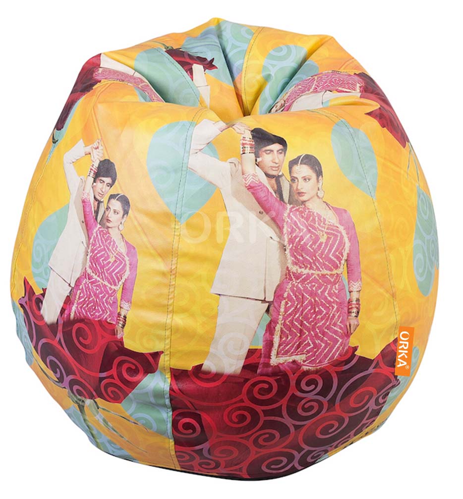 Orka Digital Printed Bean Bag Silsila Bollywood Theme  