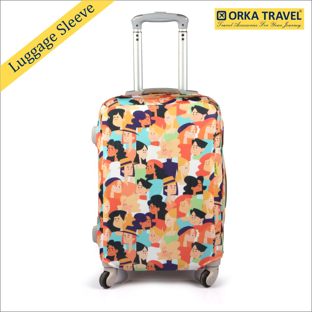 Orka Travel Luggage Cover People