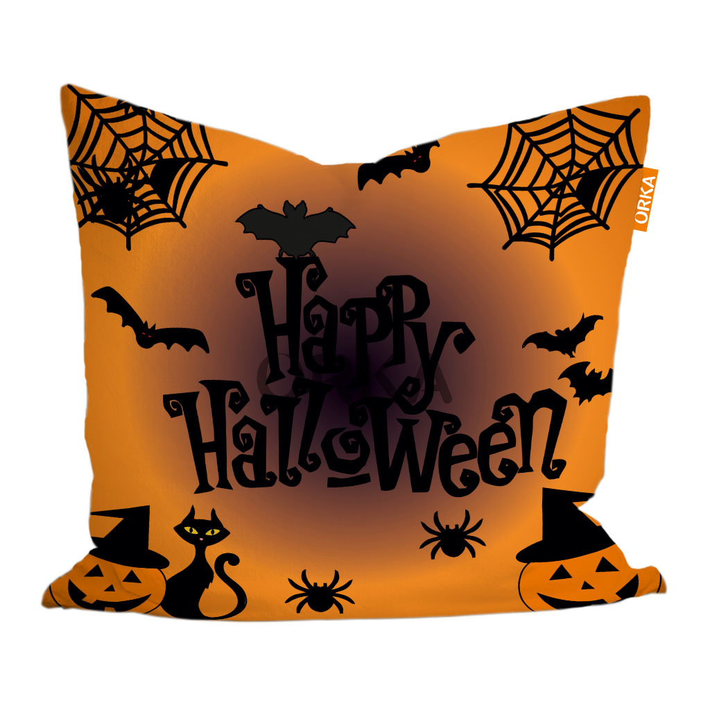 ORKA Digital Printed Halloween Cushion 3 16" X 16" Cover Only