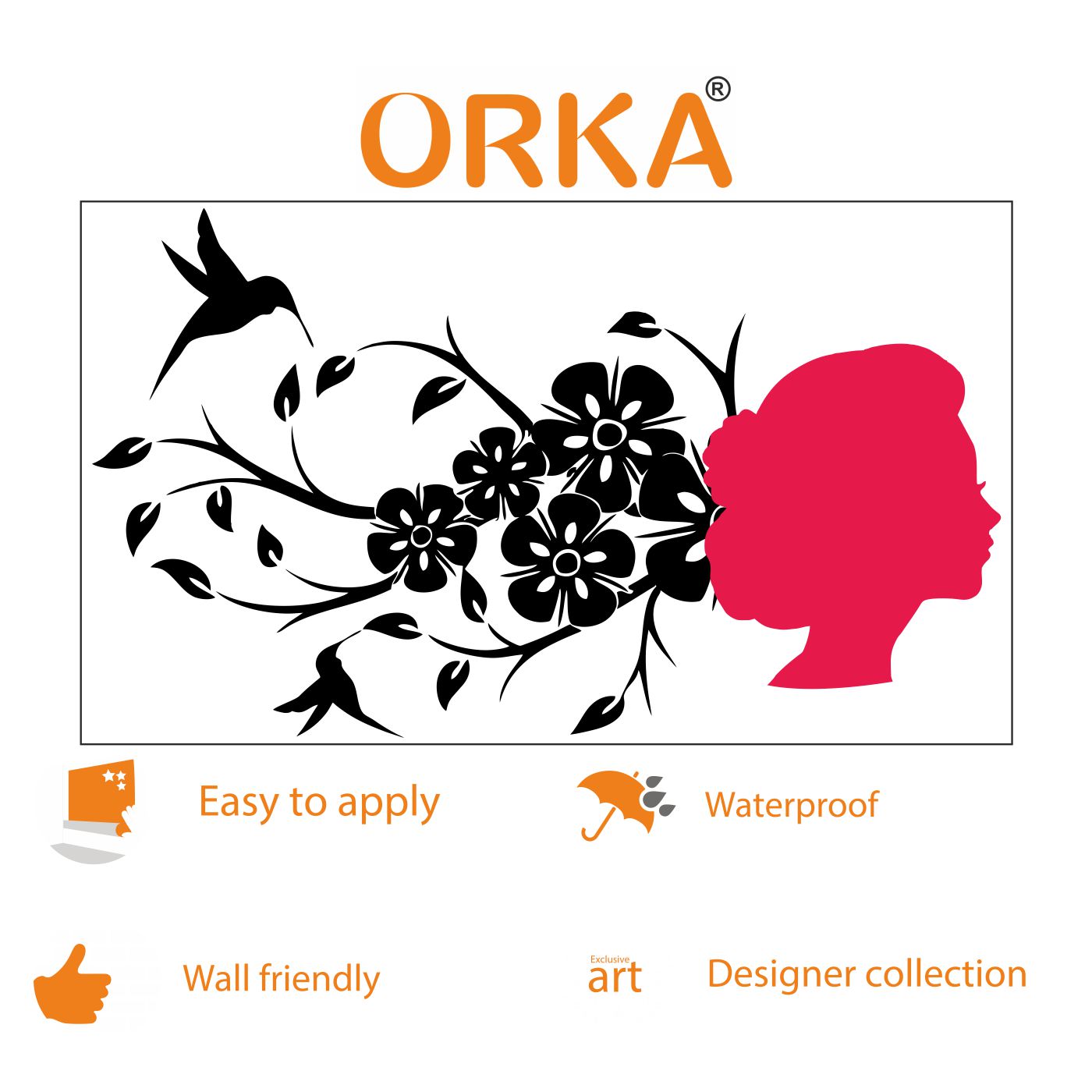 ORKA Nature Wall Decal Sticker 84  