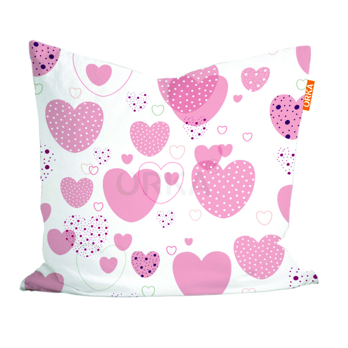 ORKA Valentine Heart Design Theme Digital Printed Cushion  