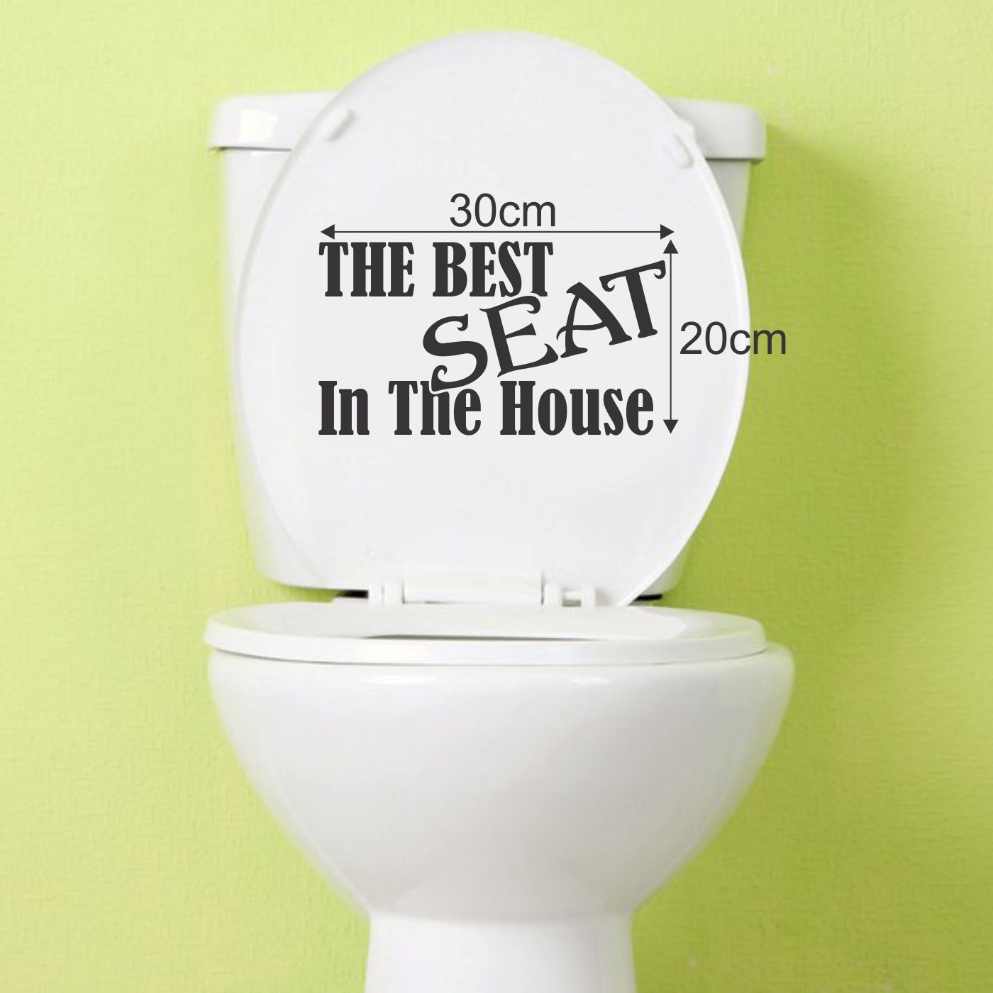 ORKA Medium The Best Seat In The House Wathroom Sticker  