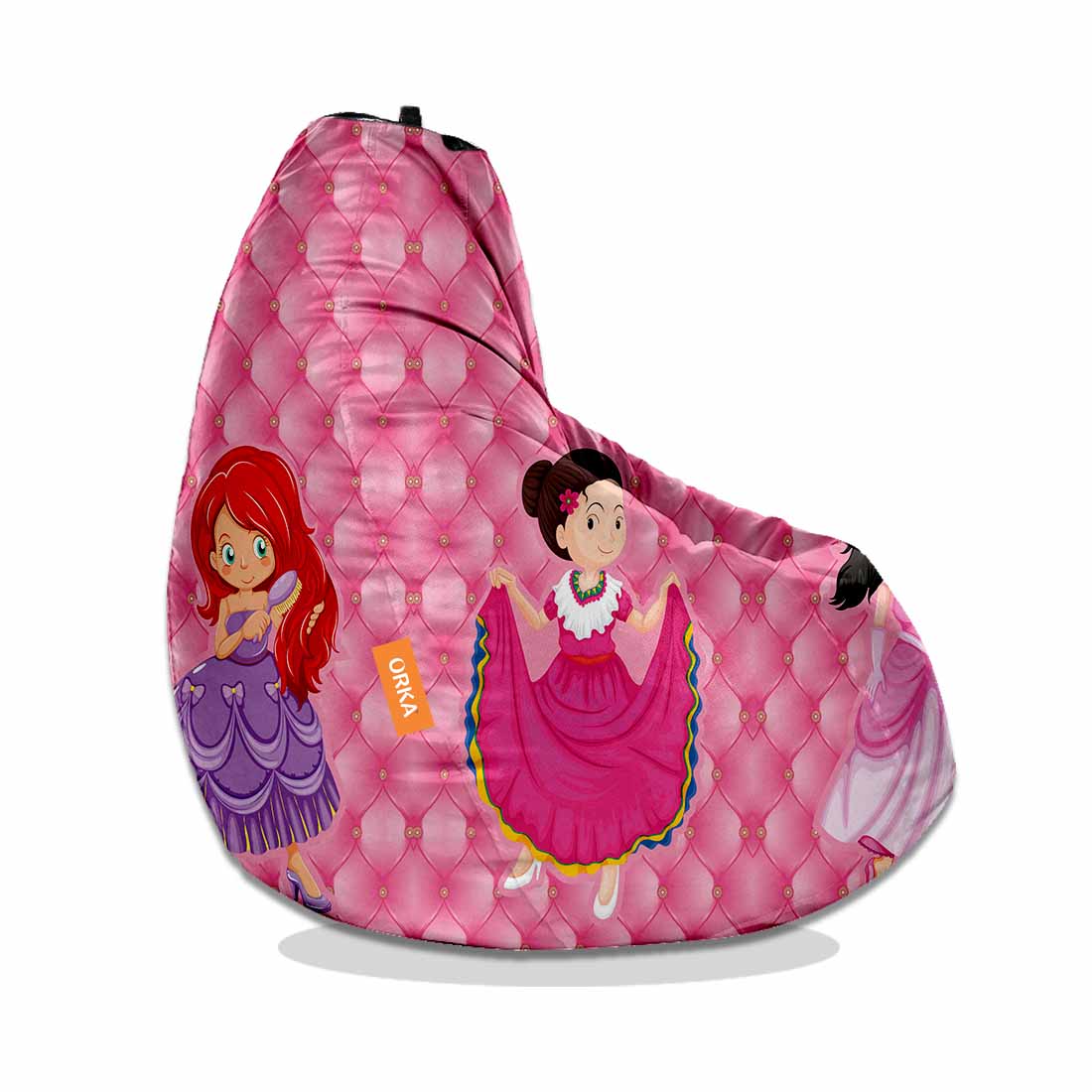 ORKA®Digital Printed Princess Theme Bean Bag 5  