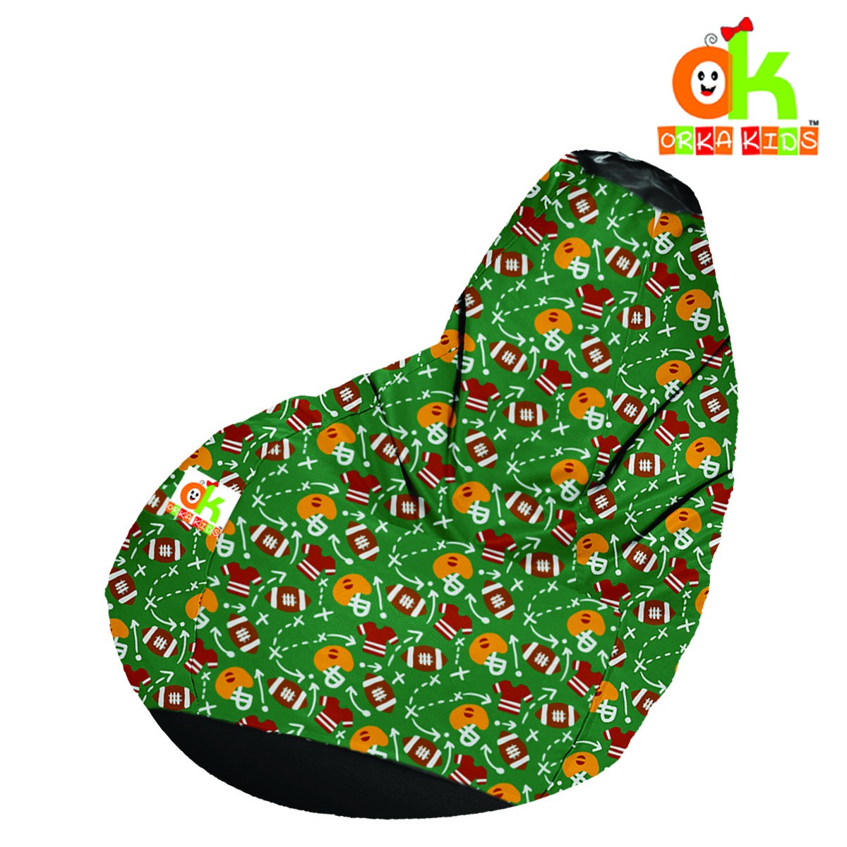 ORKA Kids Digital Printed Bean Bag12 With Beans Filled  