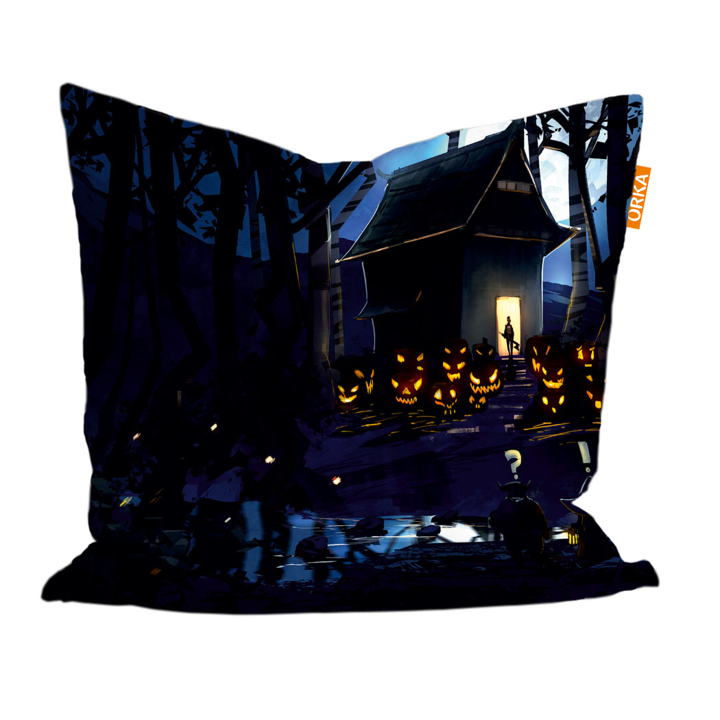 ORKA Digital Printed Halloween Cushion  22  