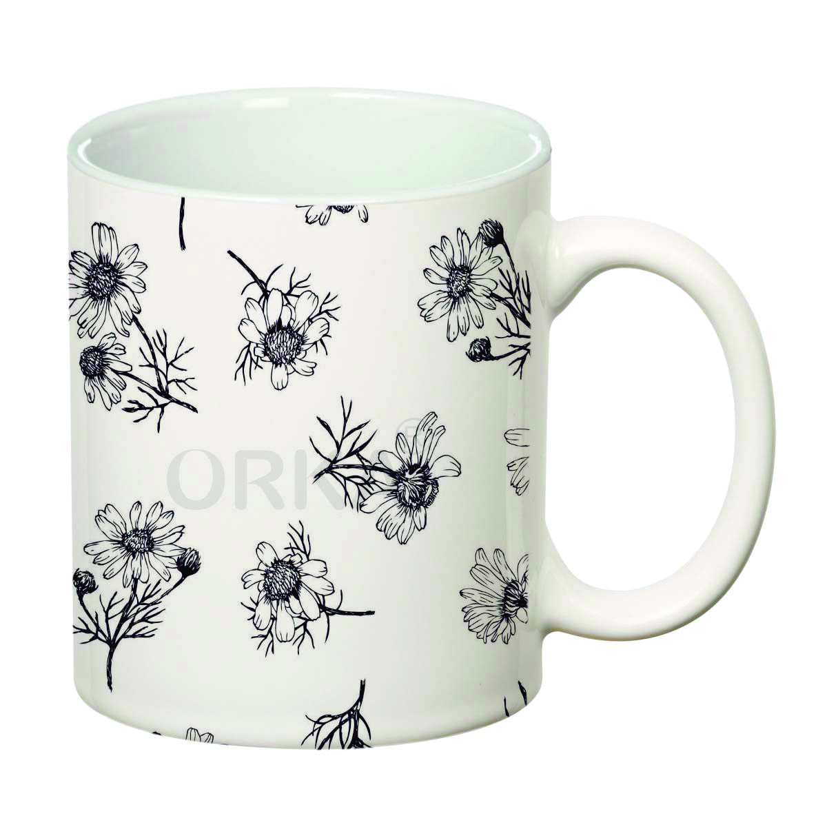 ORKA Coffee Mug(flower) Theme 11 Oz   