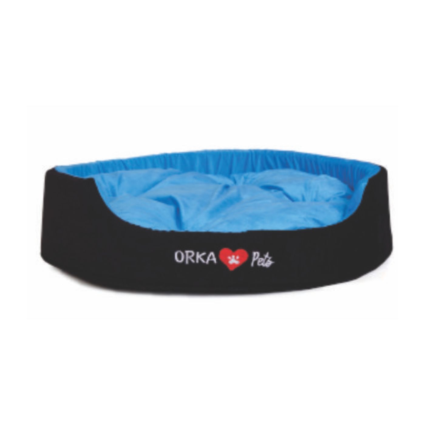Orka Pet Bed Large - Blue And Black  