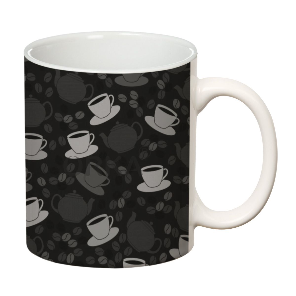 ORKA Coffee Mug  Printed 11 Oz   