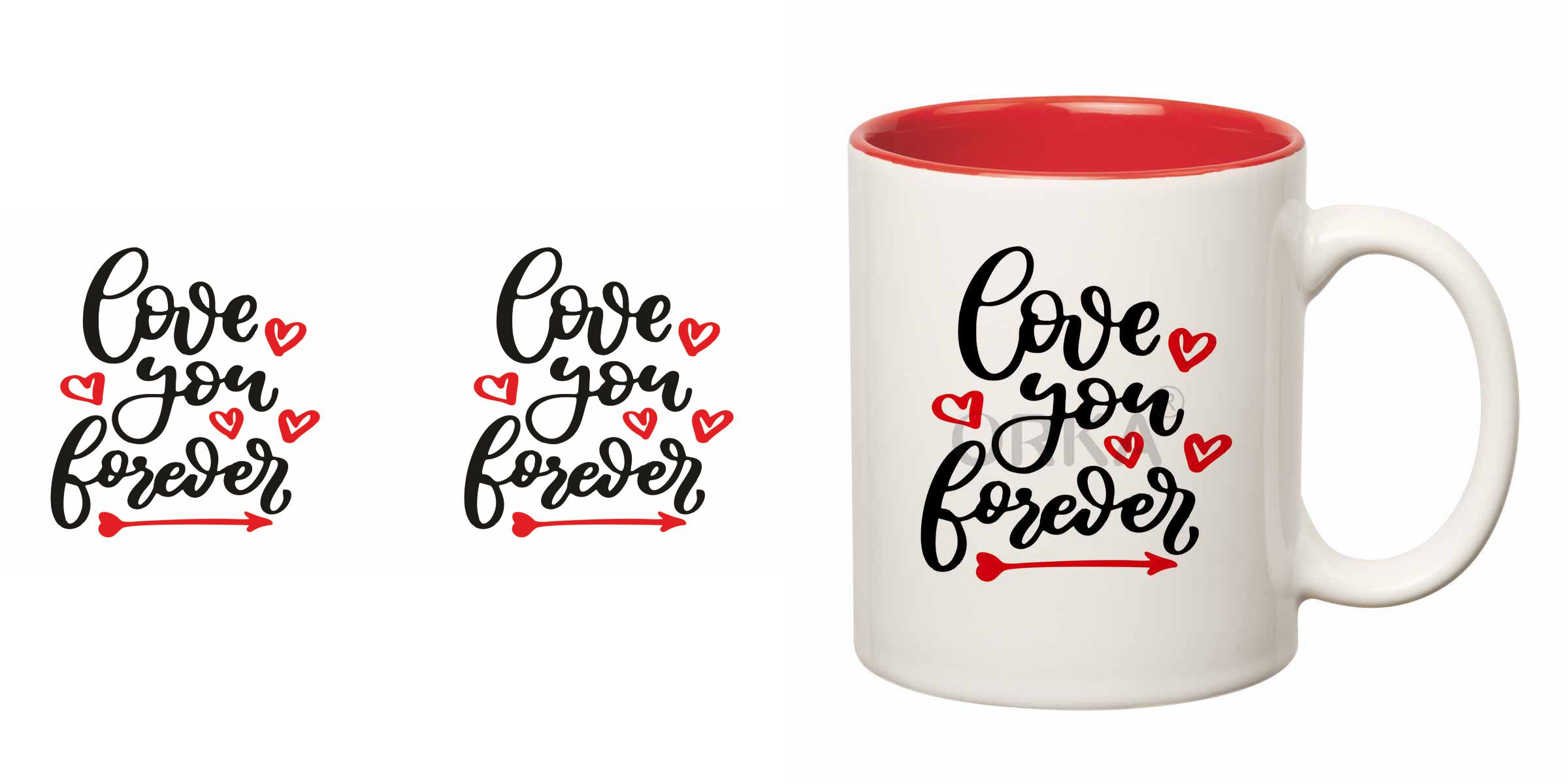 ORKA<sup>®</SUP> Love You Forver Theme Coffee Mug   