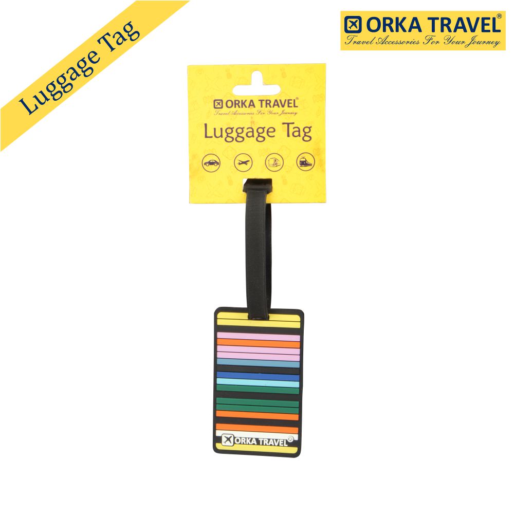Orka Travel Luggage Tag Rainbow  