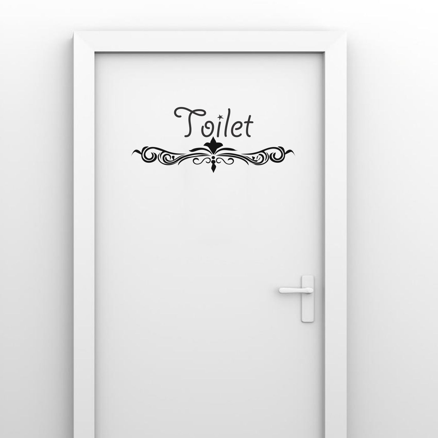 ORKA Medium Toilet Design Wathroom Door Sticker  