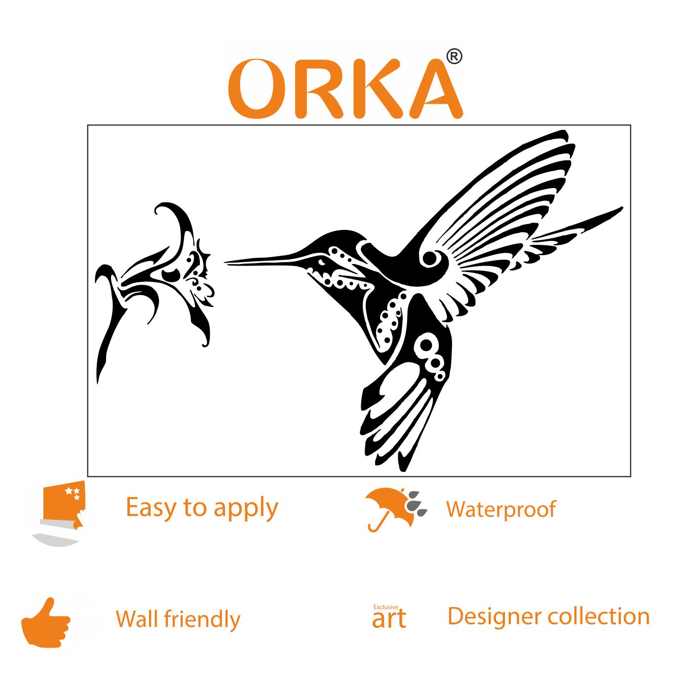 ORKA Butterfly Theme Wall Decal Sticker 10  