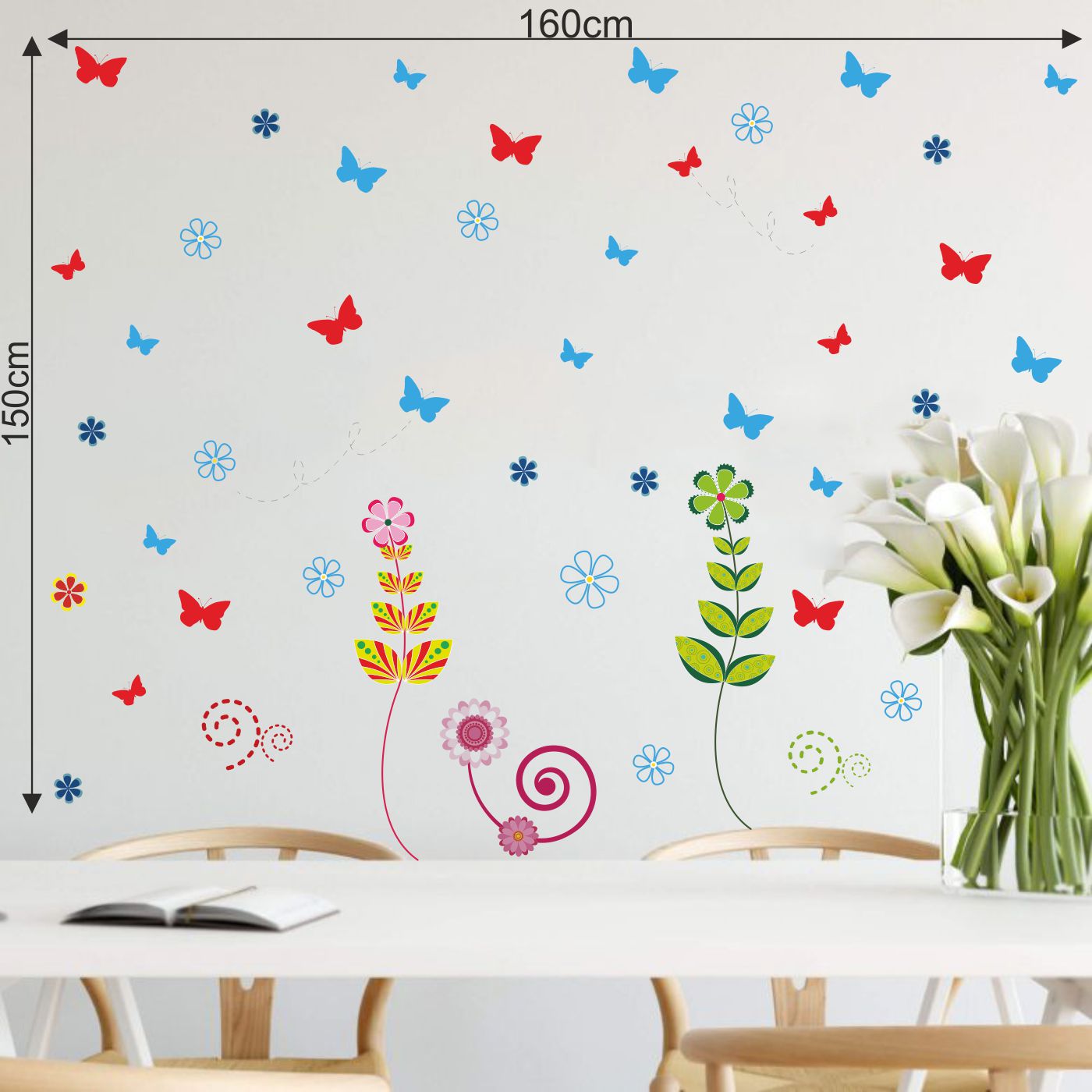 ORKA Butterfly Theme Wall Decal Sticker 22  