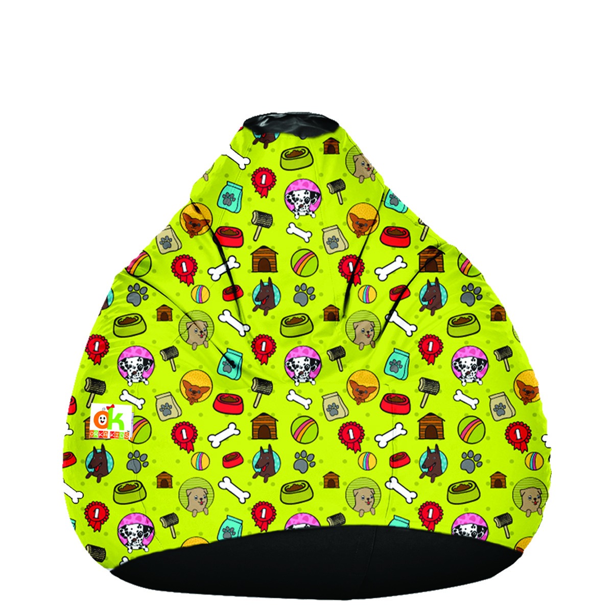 ORKA Kids Digital Printed Bean Bag With Beans Filled  _3  