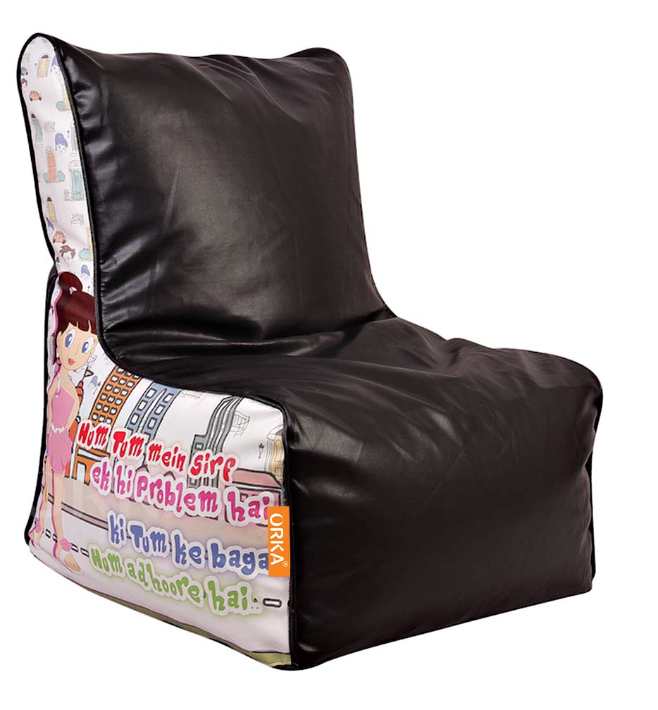 ORKA Digital Printed Bean Chair Hum Tum Bollywood Theme  