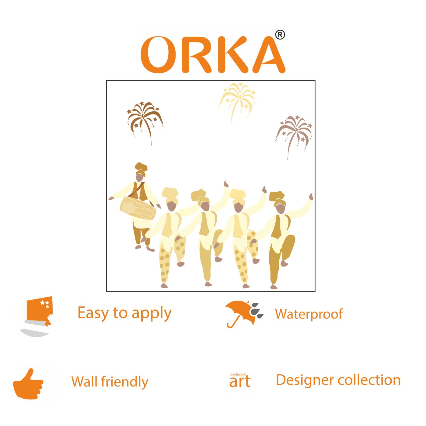 ORKA Punjabi Theme Wall Sticker 20   XL 