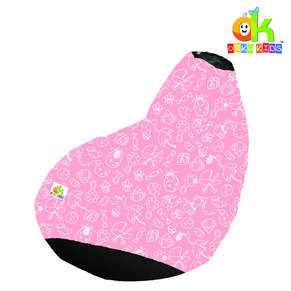 ORKA Kids Special Digital Printed40 Multicolor Bean Bag   