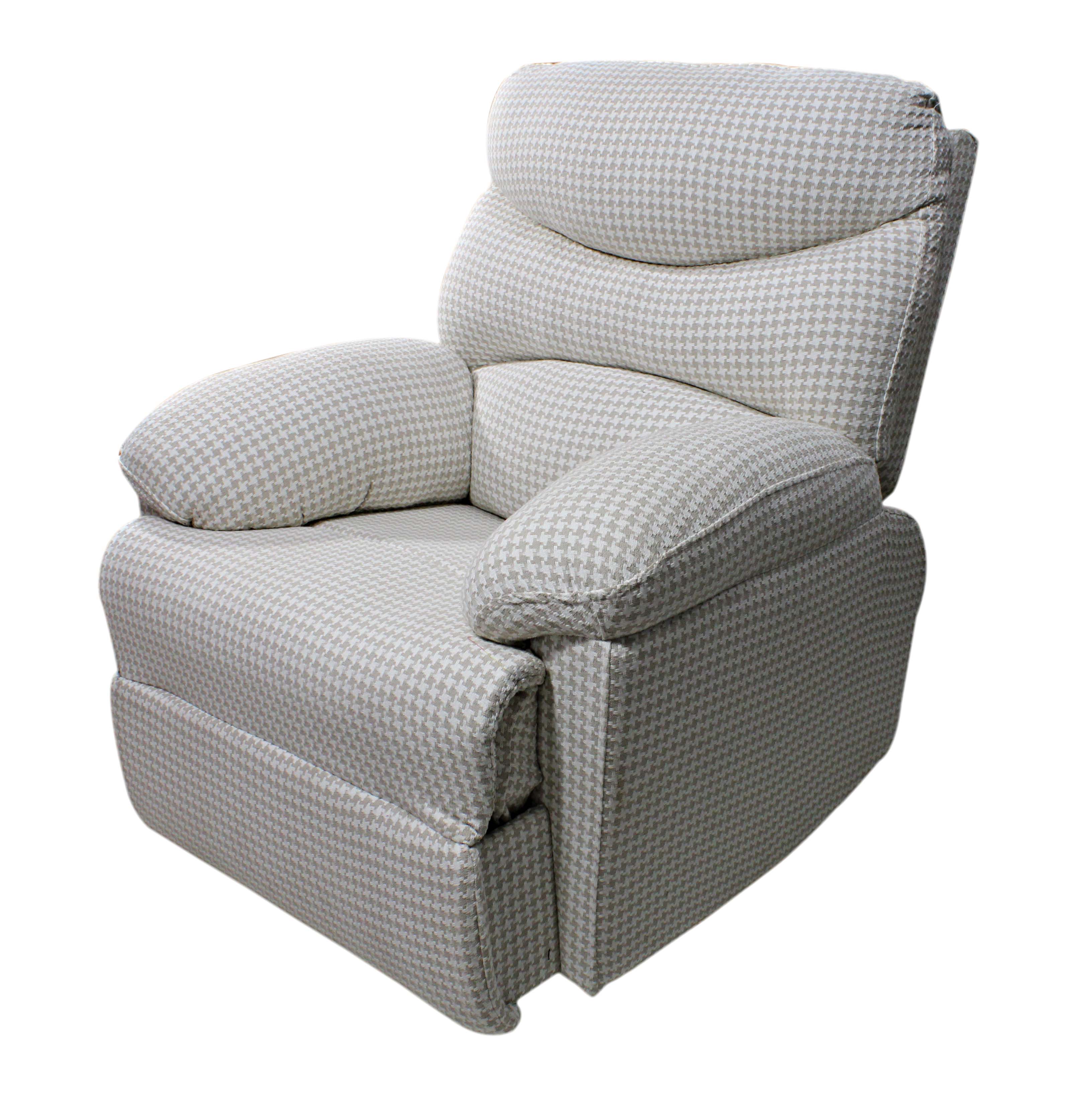 PRIMROSE Houston 3R Rocking And Revolving Recliner With Cotton Fabric - Grey