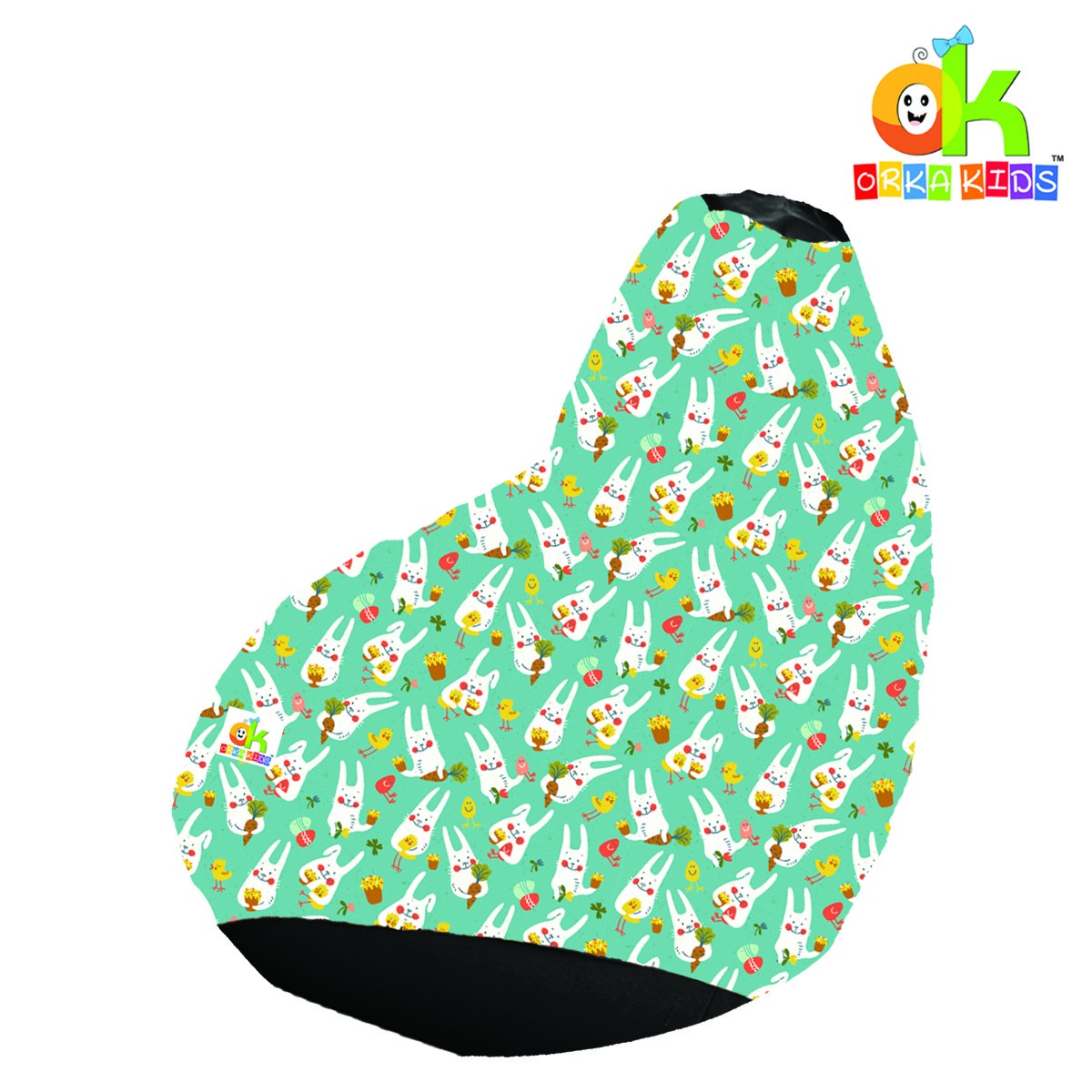 ORKA Kids Digital Printed70 Rabbit Tweety Multicolor Bean Bag          