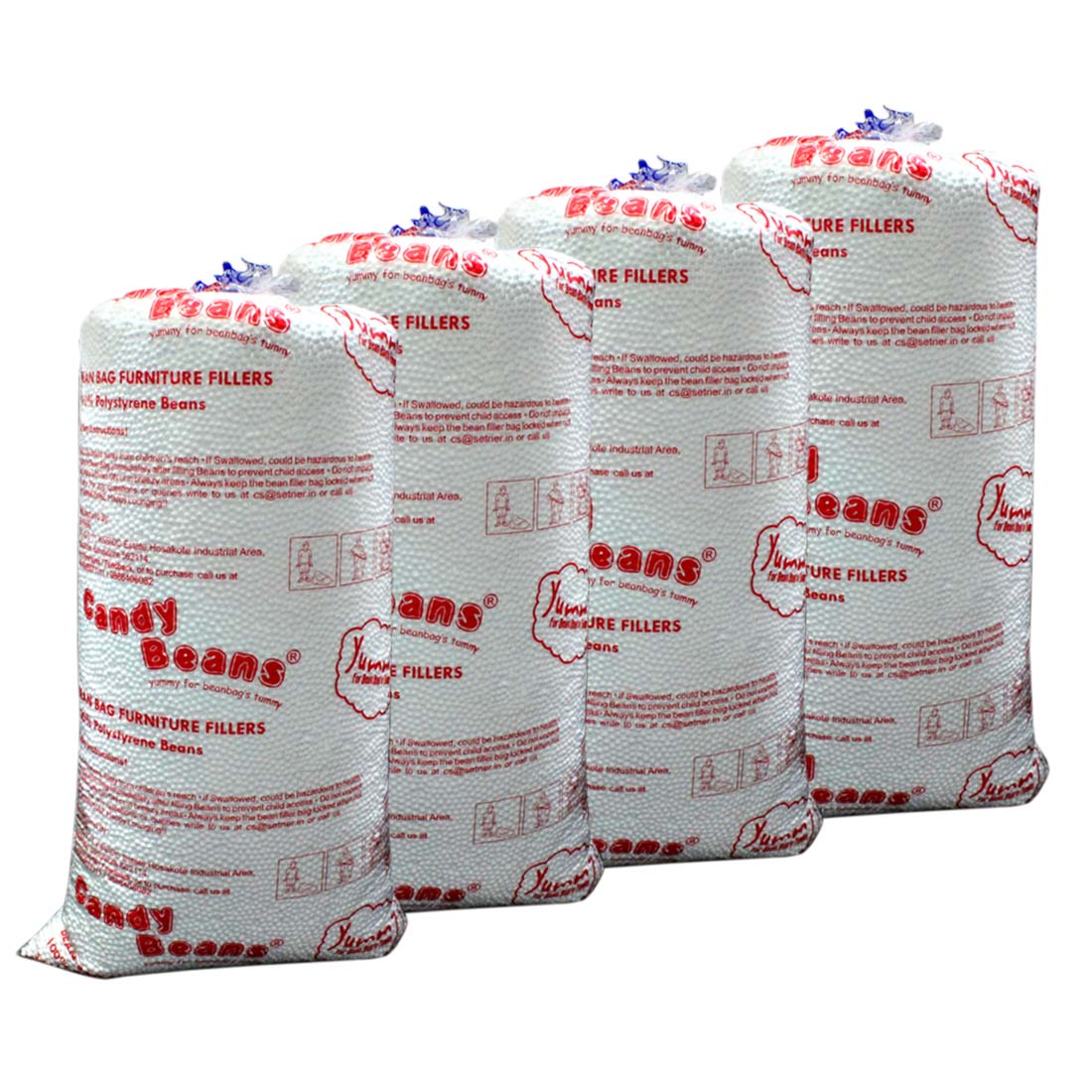 ORKA 100% Virgin High Quality Bean Bag Refill Packet - 2.4 Kg