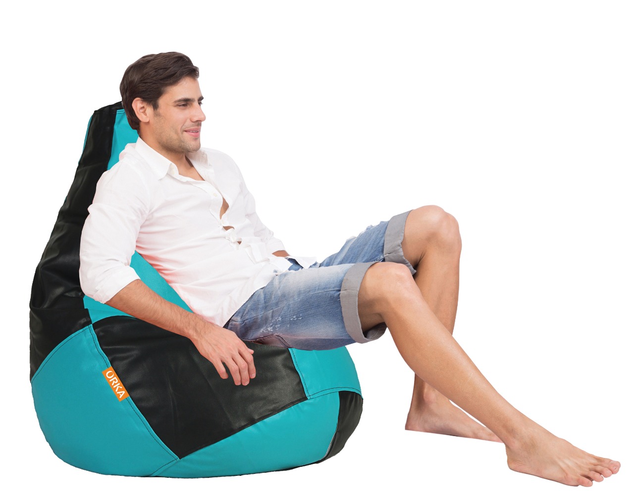 Lounger Bean Bag Denim With Beans In Black - Buy Comfortable & Durable  Lounger Bean Chair Online Stylecraft