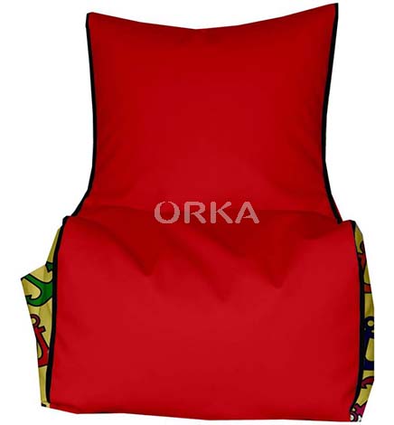 ORKA Digital Printed Red Bean Chair Anchor Theme  