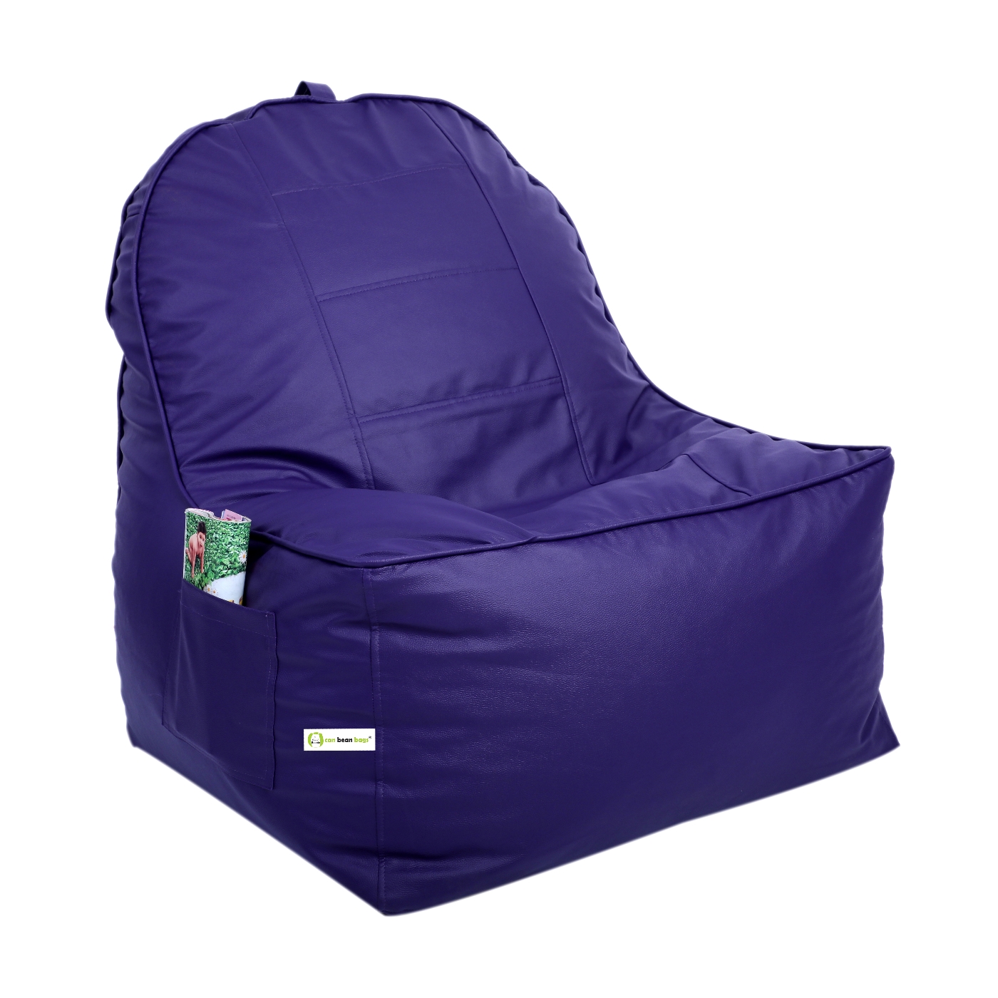 Can bean bags Compact Lounger Purple | Orka Home