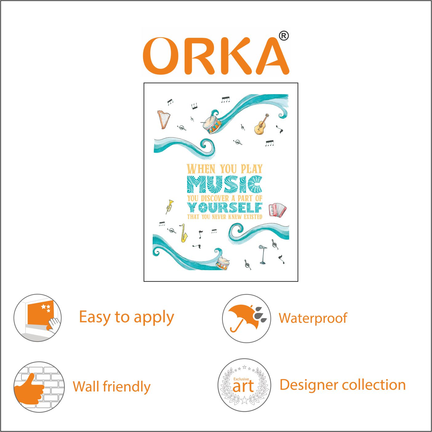 ORKA Quotes Wall Sticker 6   XXL 