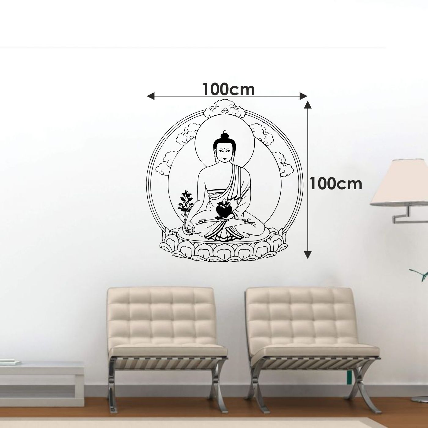 ORKA Buddha Wall Sticker 2   XL 