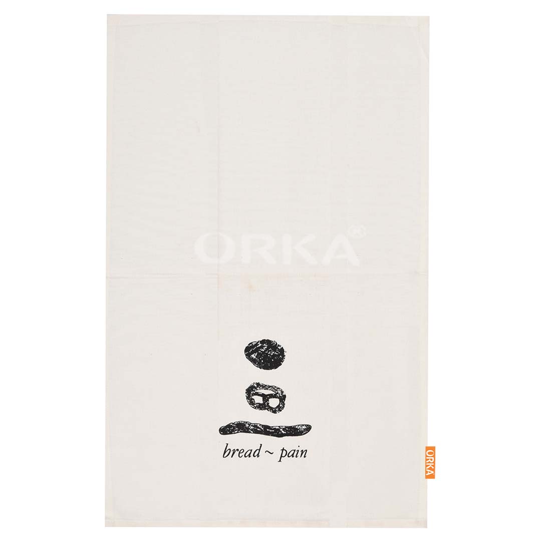 ORKA Premium Cotton Kitchen Towel (White) Set Of 3   