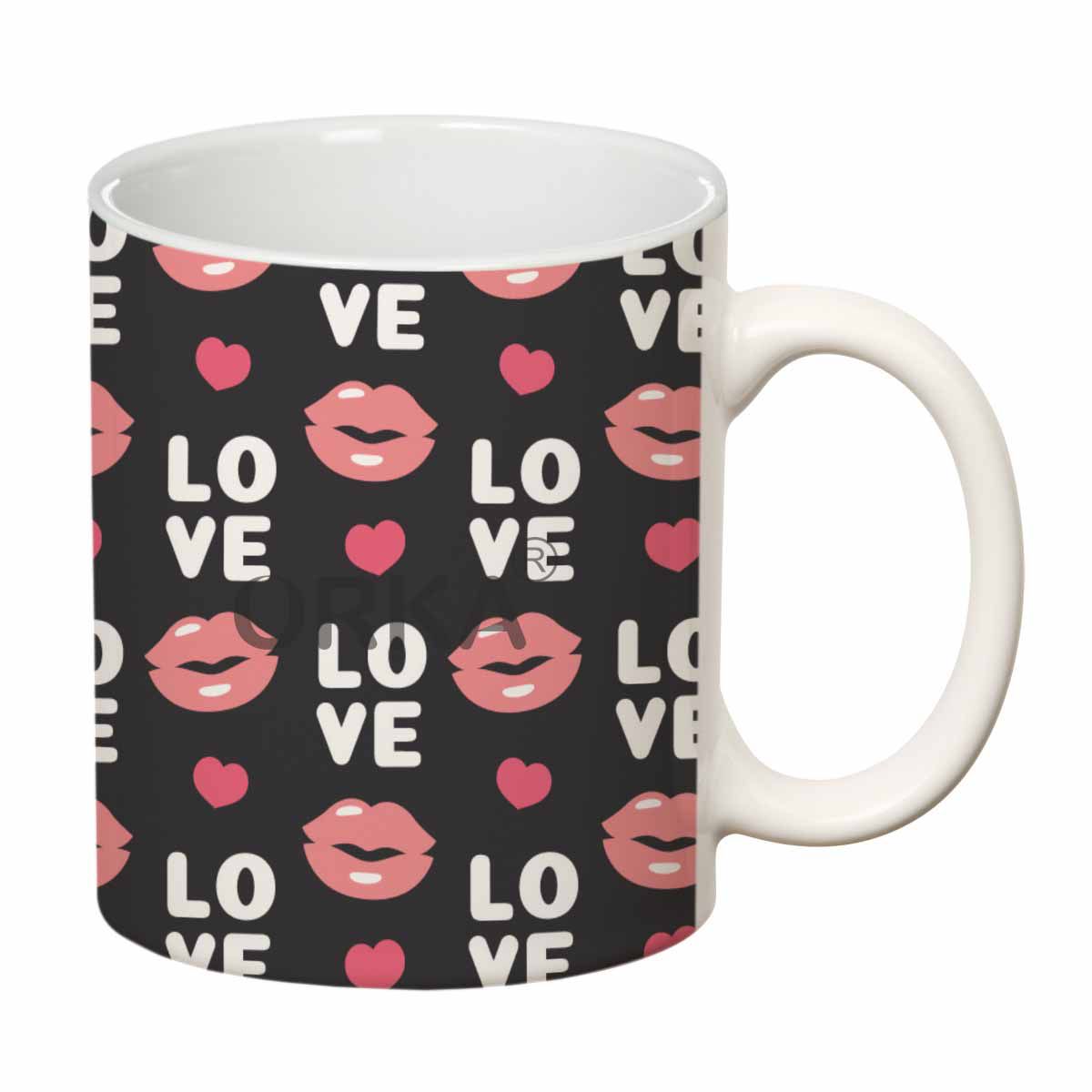 ORKA<sup>®</SUP> Lips & Love Character Theme Coffee Mug   