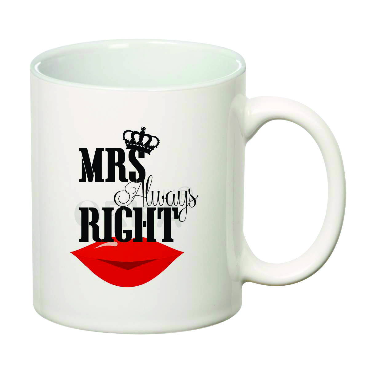 ORKA Coffee Mug(Mrs Right) Theme 11 Oz   