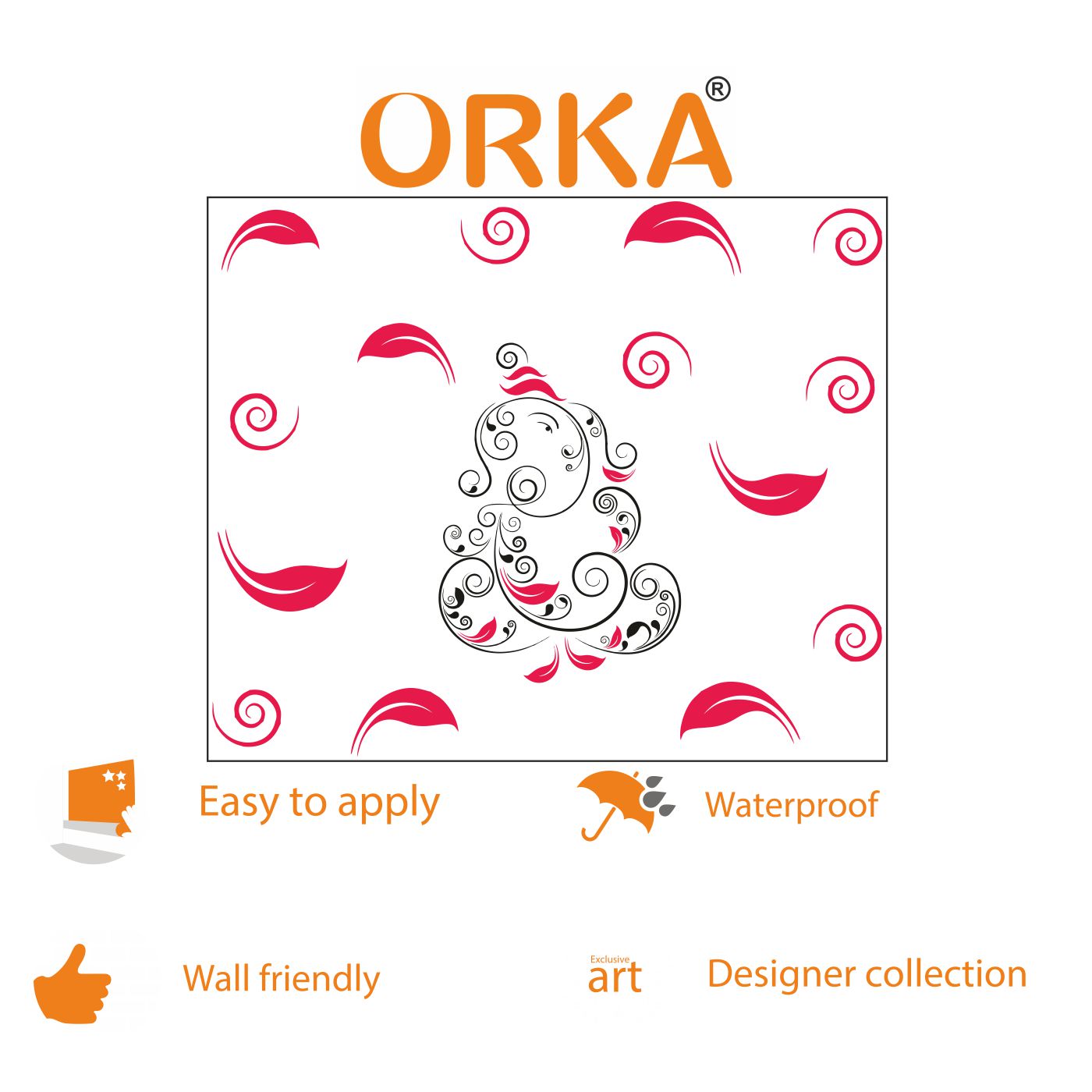 ORKA Diwali Wall Decal Sticker 49   XXL 