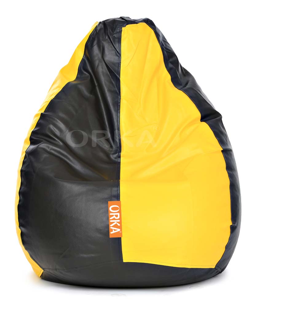 Orka Classic Yellow Black Bean Bag  
