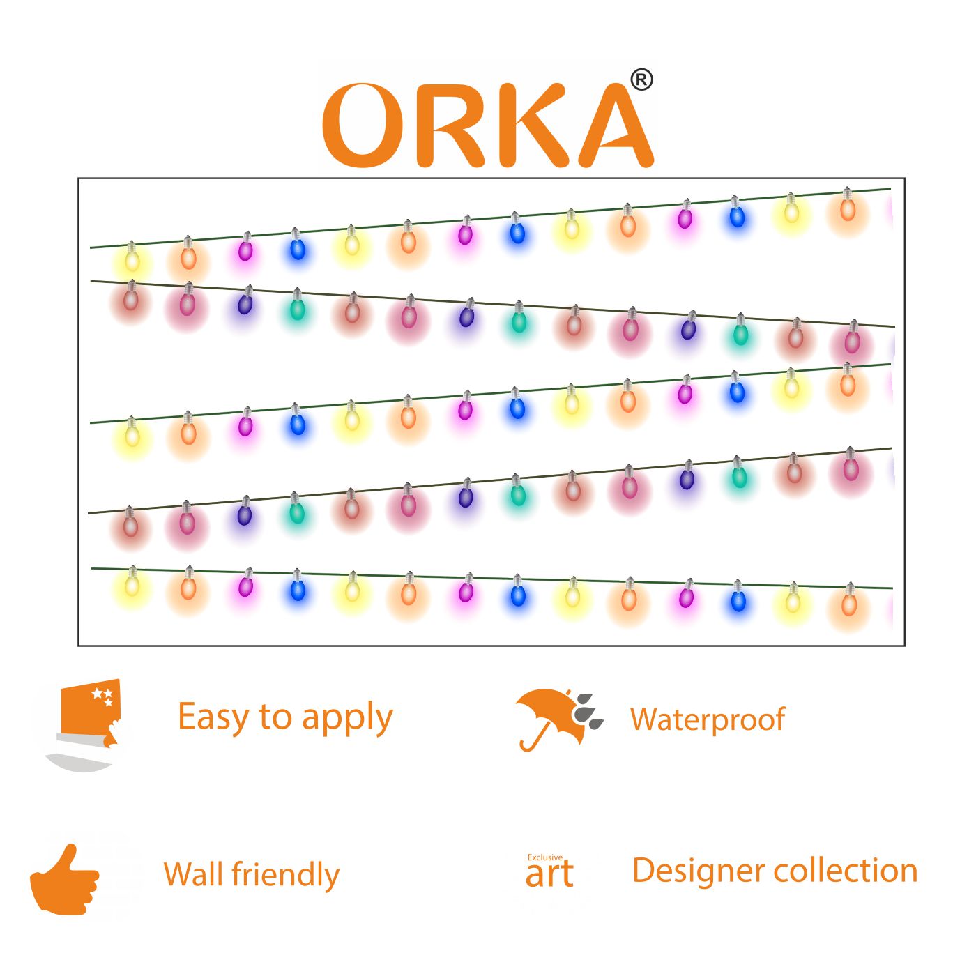 ORKA Diwali Wall Decal Sticker 27  