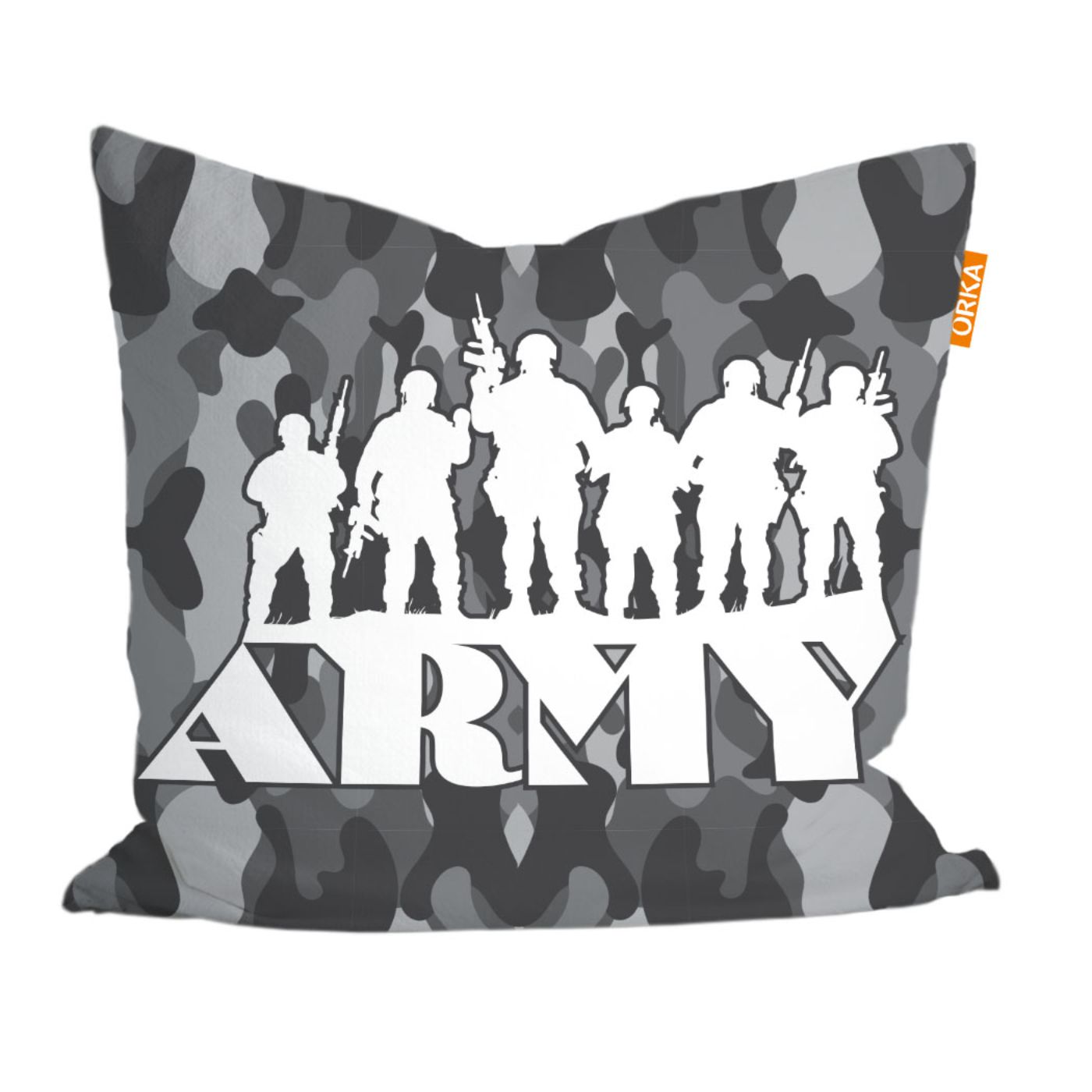 ORKA Digital Printed Army Cushion   16"x16"  Cover Only 