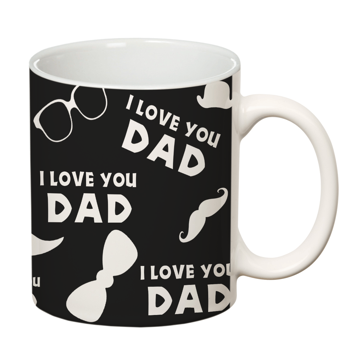 ORKA Coffee Mug Quotes Printed (I Love  You Dad)Theme 11 Oz   