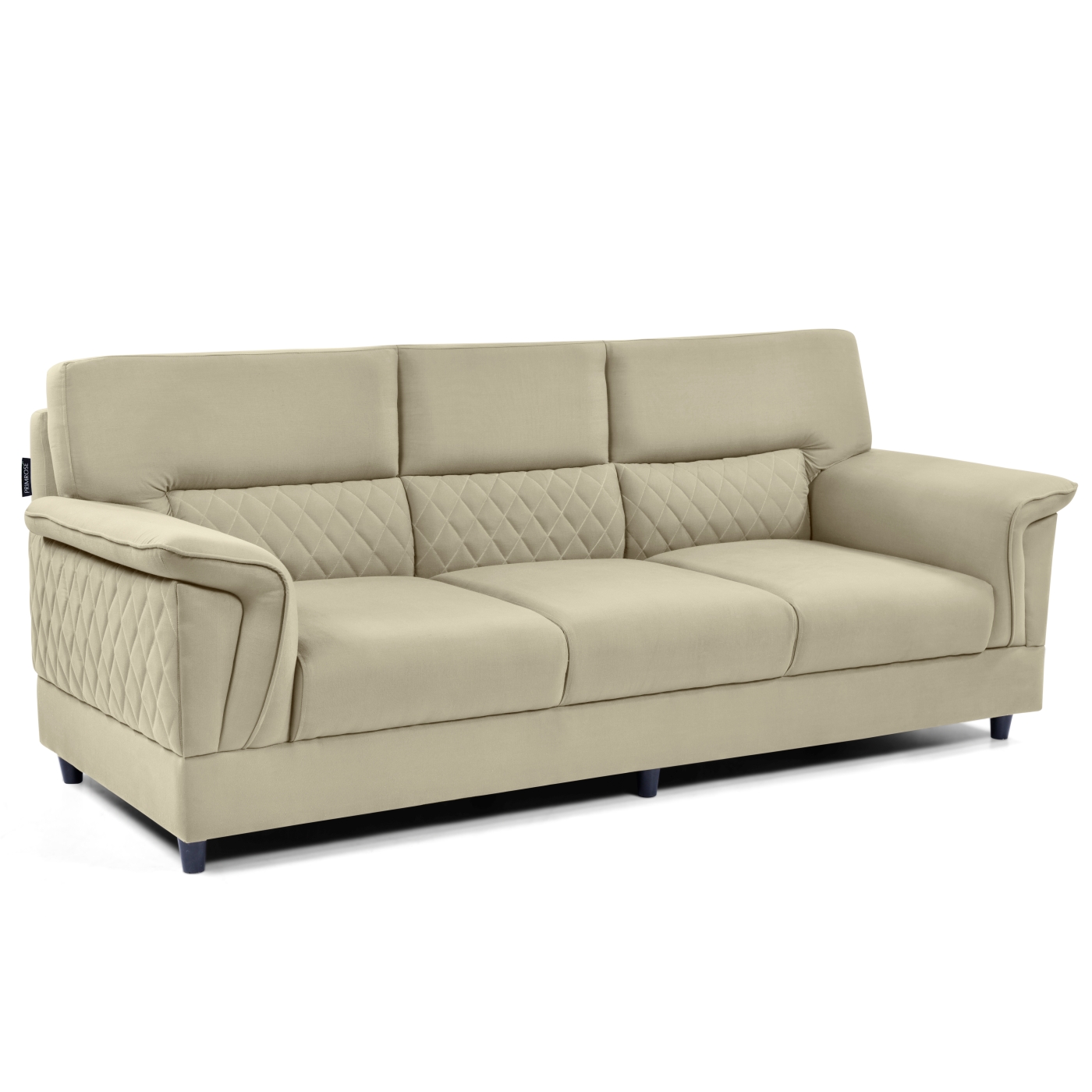 PRIMROSE Twilight Faux Linen Fabric 2 Seater Sofa Set  