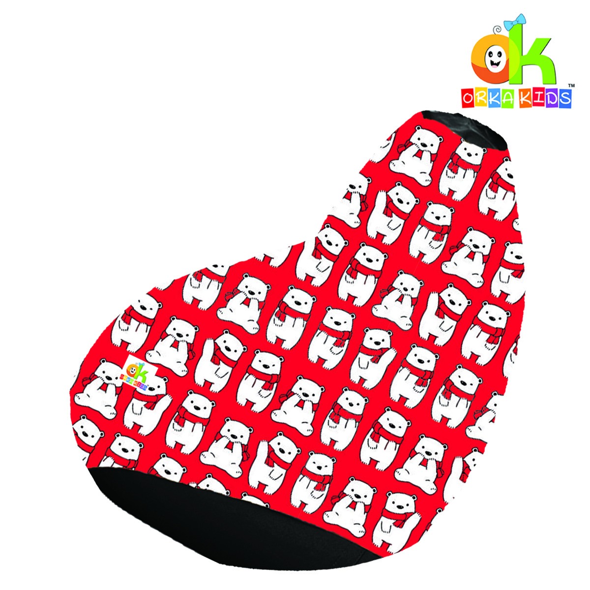 ORKA Kids Digital Printed42 Dog Design Multicolor Bean Bag  